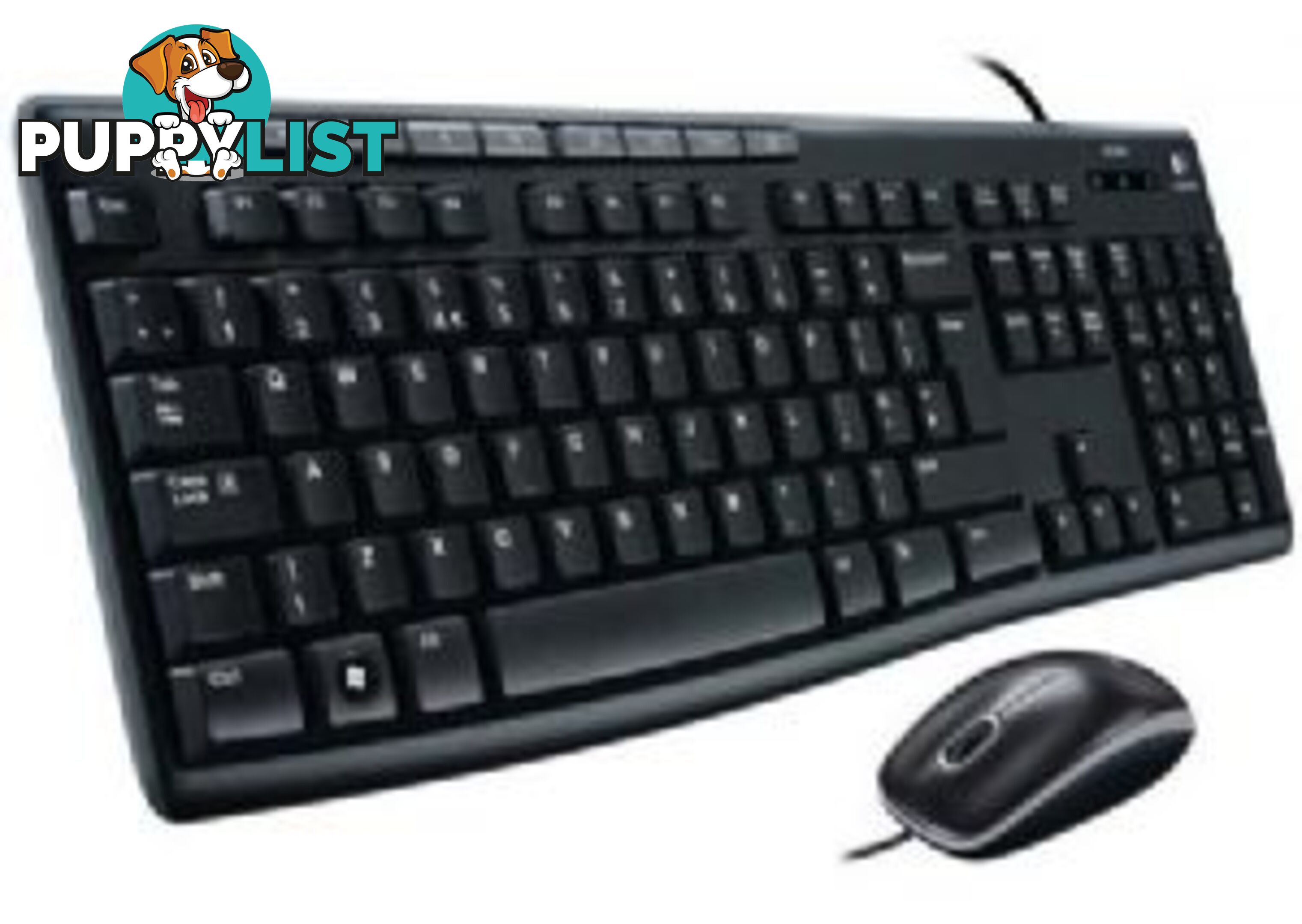 Logitech MK200 Media Keyboard and Mouse Combo 1000dpi USB 2.0 Full-size Keyboard Thin profile Instant access to applications - KBLT-MK200