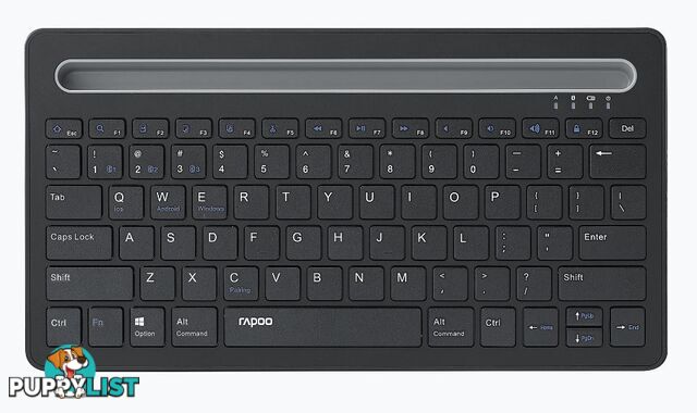 RAPOO XK100 Bluetooth Wireless Keyboard â Switch Between Multiple Devices, Ideal for Computer, Tablet and Smart Phone â For Windows, Mac, Andriod, iOS - KBRP-XK100