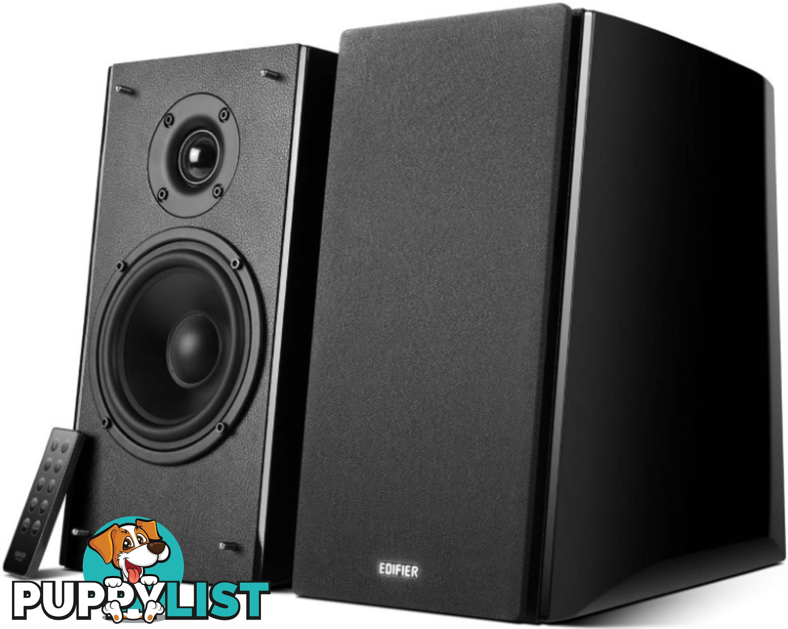 Edifier R2000DB Powered Bluetooth Lifestyle Bookshelf Speakers Black â BT/Dual 3.5mm AUX/Optical/Ideal for any iOS/Andriod/Mac/Windows/Remote Control - SPE-R2000DB