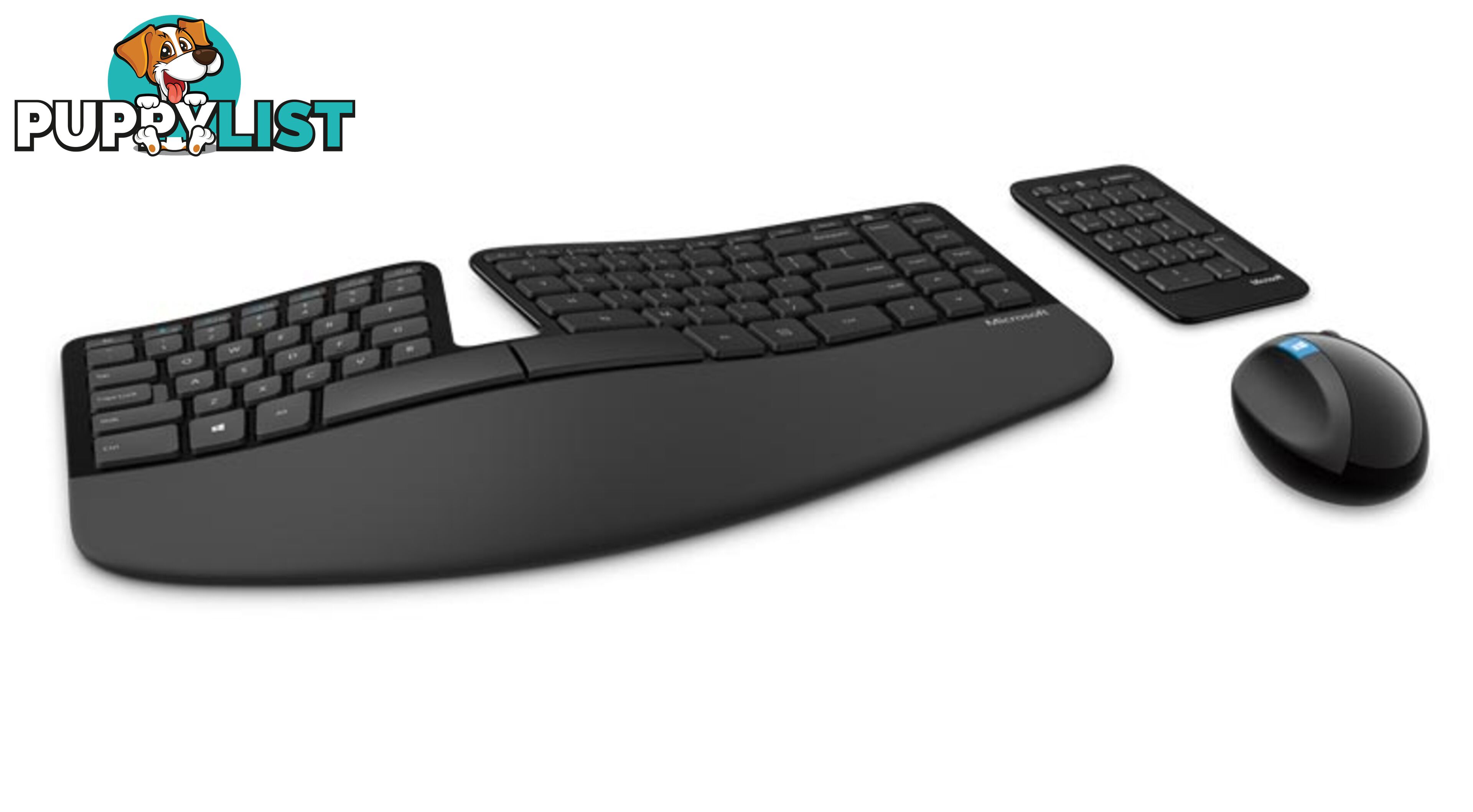 MICROSOFT WIRELESS SCULPT ERGONOMIC DESKTOP USB MOUSE & KEYBOARD â RETAIL BOX (BLACK) - KBMS-SCULPTERGONOMIC