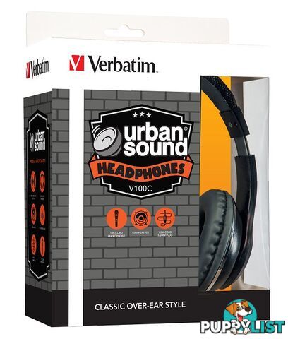 Verbatim Stereo Headphone Classic â Black - SPH-65066