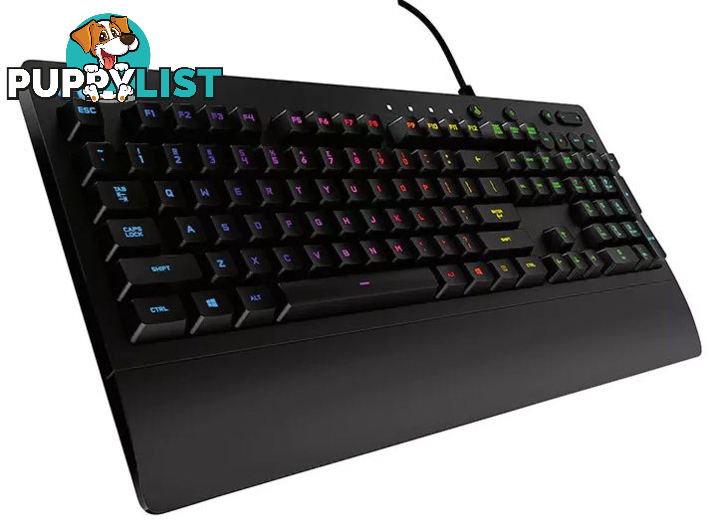 Logitech G213 Prodigy RGB Gaming Keyboard, 16.8 Million Lighting Colors Mech-Dome Backlit Keys Dedicated Media Controls Spill-Resistant Durable (LS) - KBLT-G213