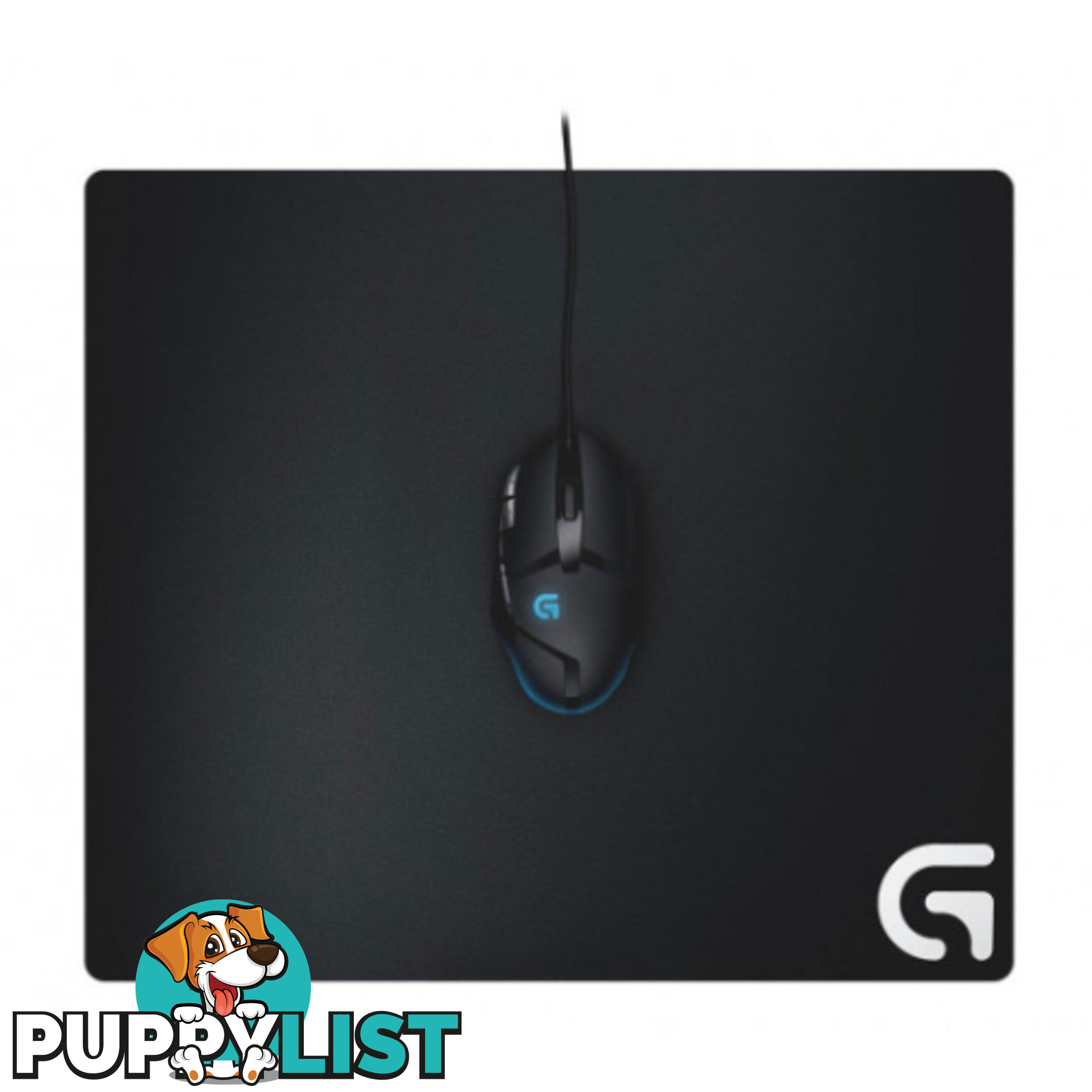 Logitech G640 Large Cloth Gaming Mouse Pad Stable Rubber Base Matched to Logitech Sensors Moderate Surface Friction - MILT-G640