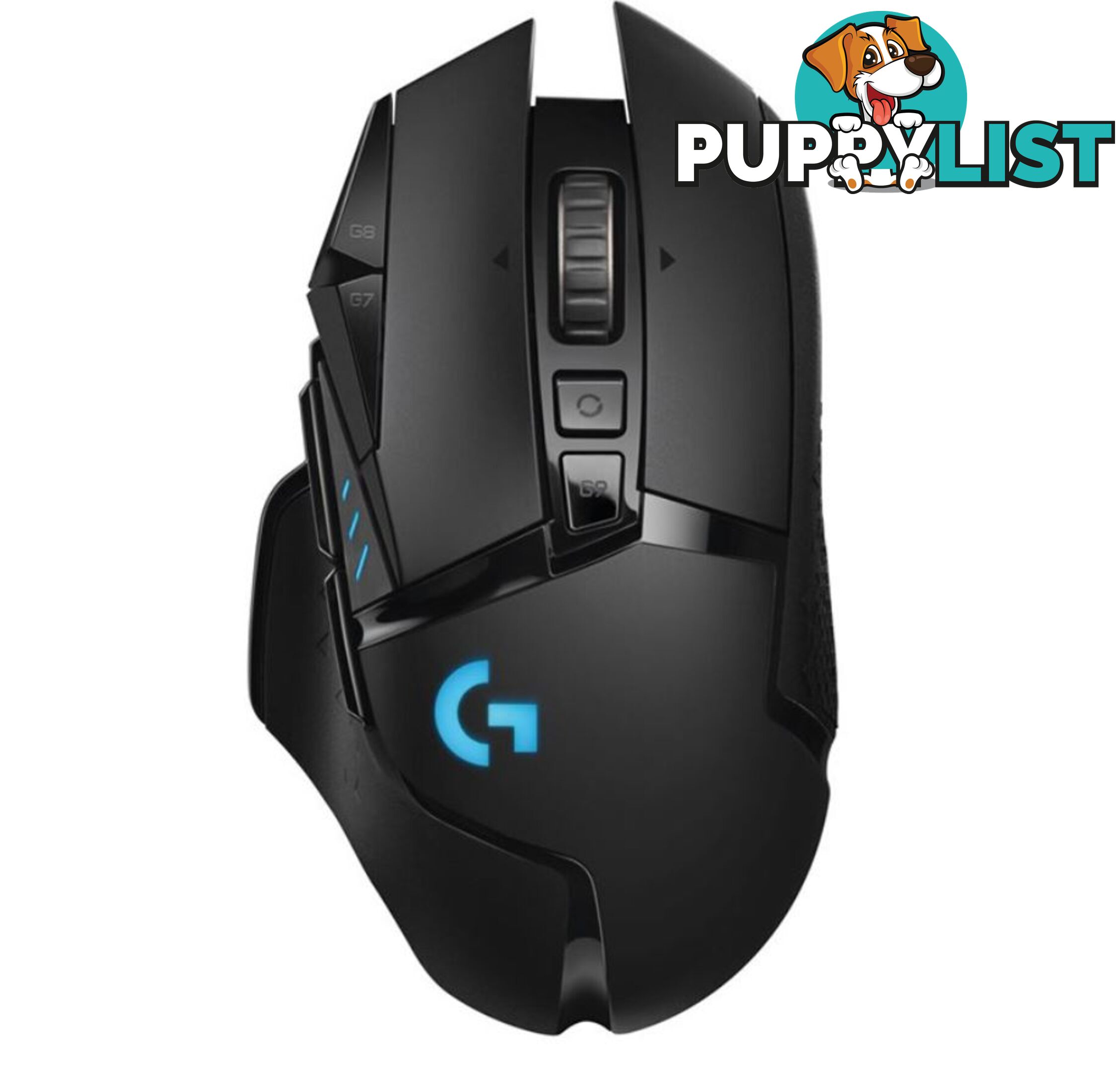 Logitech G502 Lightspeed USB Wireless Gaming Mouse 1ms 16000 DPI Mechanical Button Shifting POWERPLAY RGB Lighting 114g 16g weight Onboard memory 2yr - MILT-G502