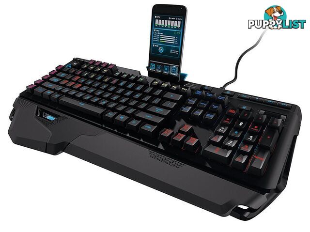 Logitech G910 Orion Spectrum RGB Mechanical Backlit Gaming Keyboard Romer-G Switches 9 customizable G-Keys 113 Anti-Goshting Key USB Power Palm Rest - KBLT-G910-RGB