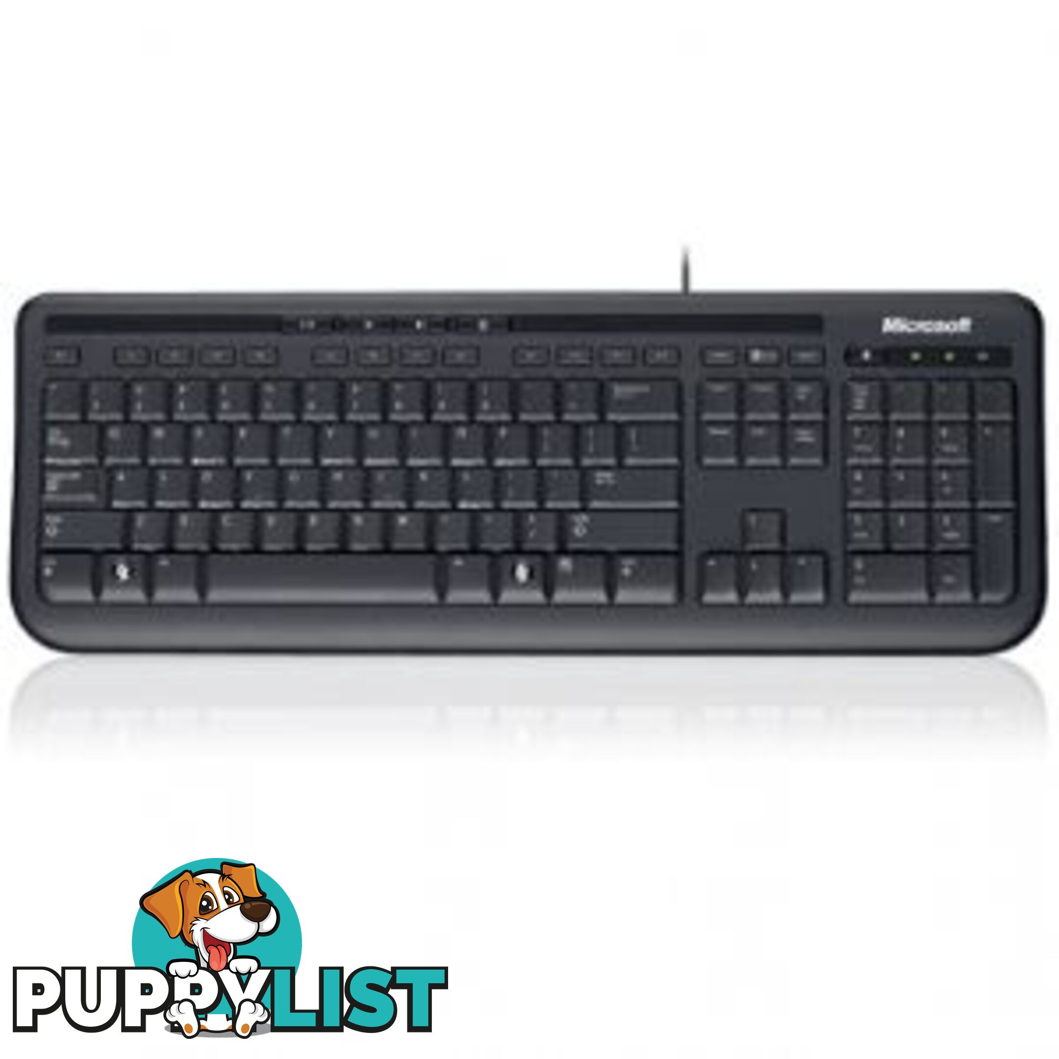 Microsoft Wired 600 Keyboard Only USB, 3 Year, ANB-00025 Retail Pack - KBMSWKB600