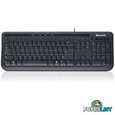 Microsoft Wired 600 Keyboard Only USB, 3 Year, ANB-00025 Retail Pack - KBMSWKB600