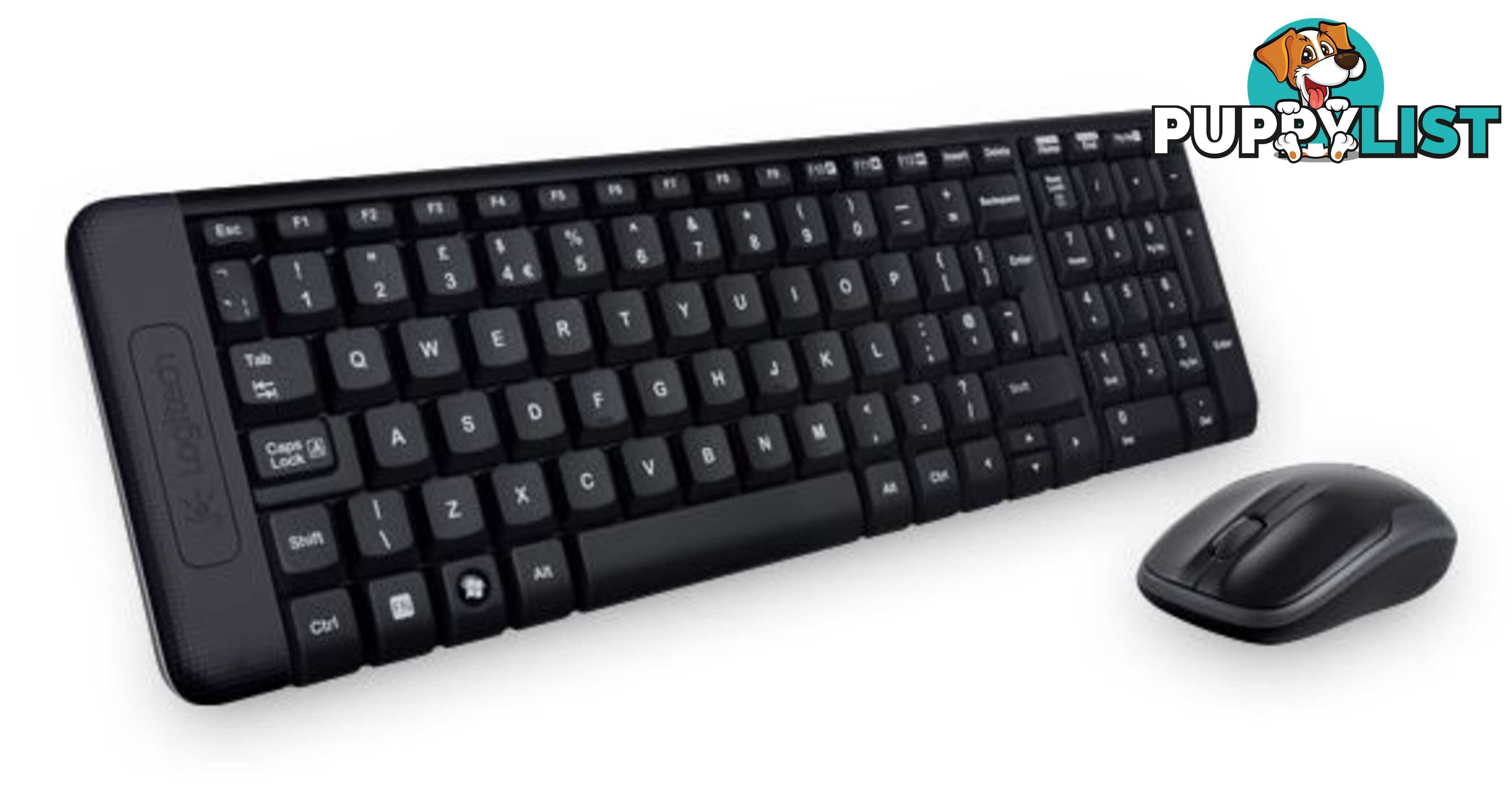 Logitech MK220 Wireless Keyboard & Mouse Combo Much smaller design, same keys 2.4 GHz 128-bit AES encryption Fewer battery hassles - KBLT-MK220