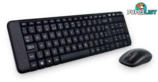 Logitech MK220 Wireless Keyboard & Mouse Combo Much smaller design, same keys 2.4 GHz 128-bit AES encryption Fewer battery hassles - KBLT-MK220