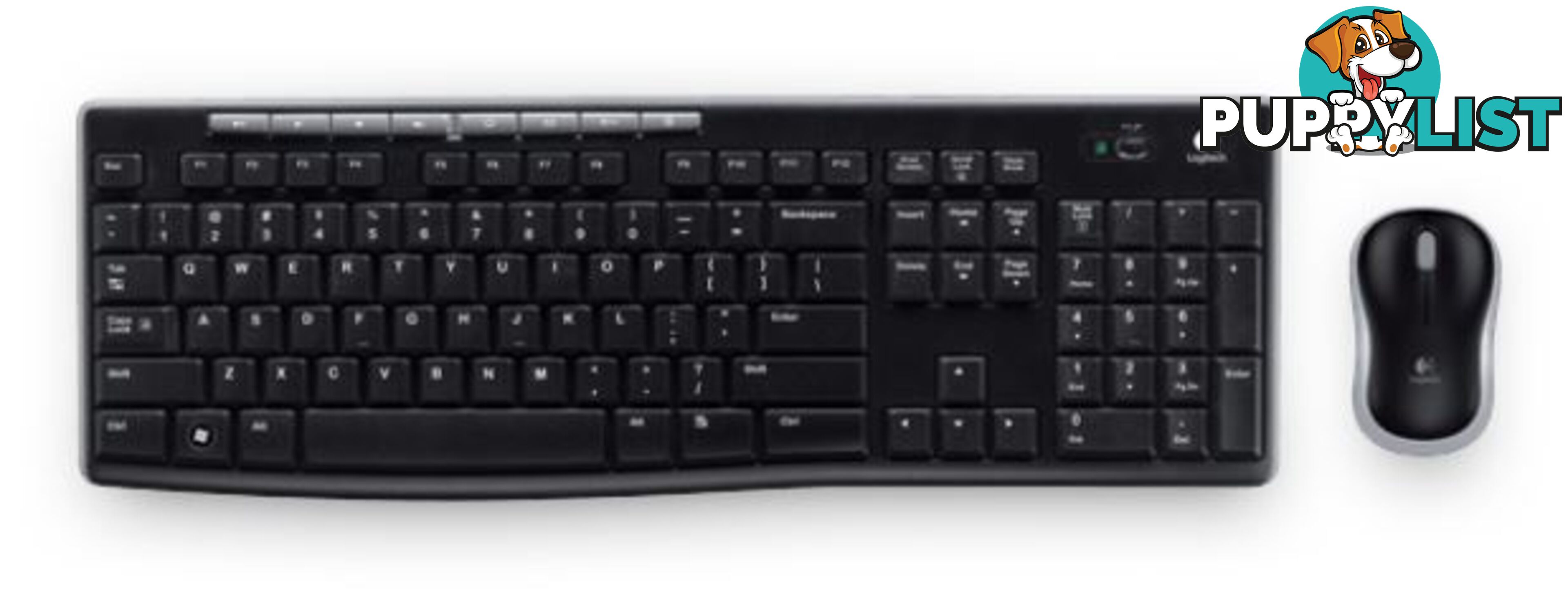 Logitech MK270R Wireless Keyboard and Mouse Combo 2.4GHz Wireless Compact Long Battery Life 8 Shortcut keys ~KBLT-MK235 - KBLT-MK270R