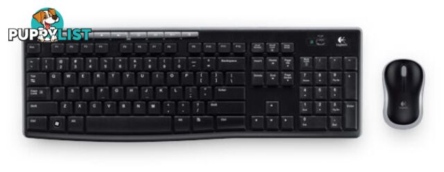 Logitech MK270R Wireless Keyboard and Mouse Combo 2.4GHz Wireless Compact Long Battery Life 8 Shortcut keys ~KBLT-MK235 - KBLT-MK270R