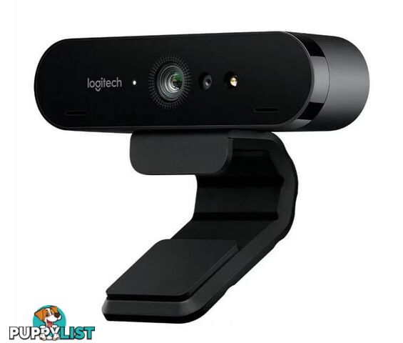 Logitech BRIO 4K Ultra HD Webcam HDR RightLight3 5xHD Zoom Auto Focus Infrared Sensor Video Conferencing Streaming Recording Windows Hello Security - VILT-BRIO