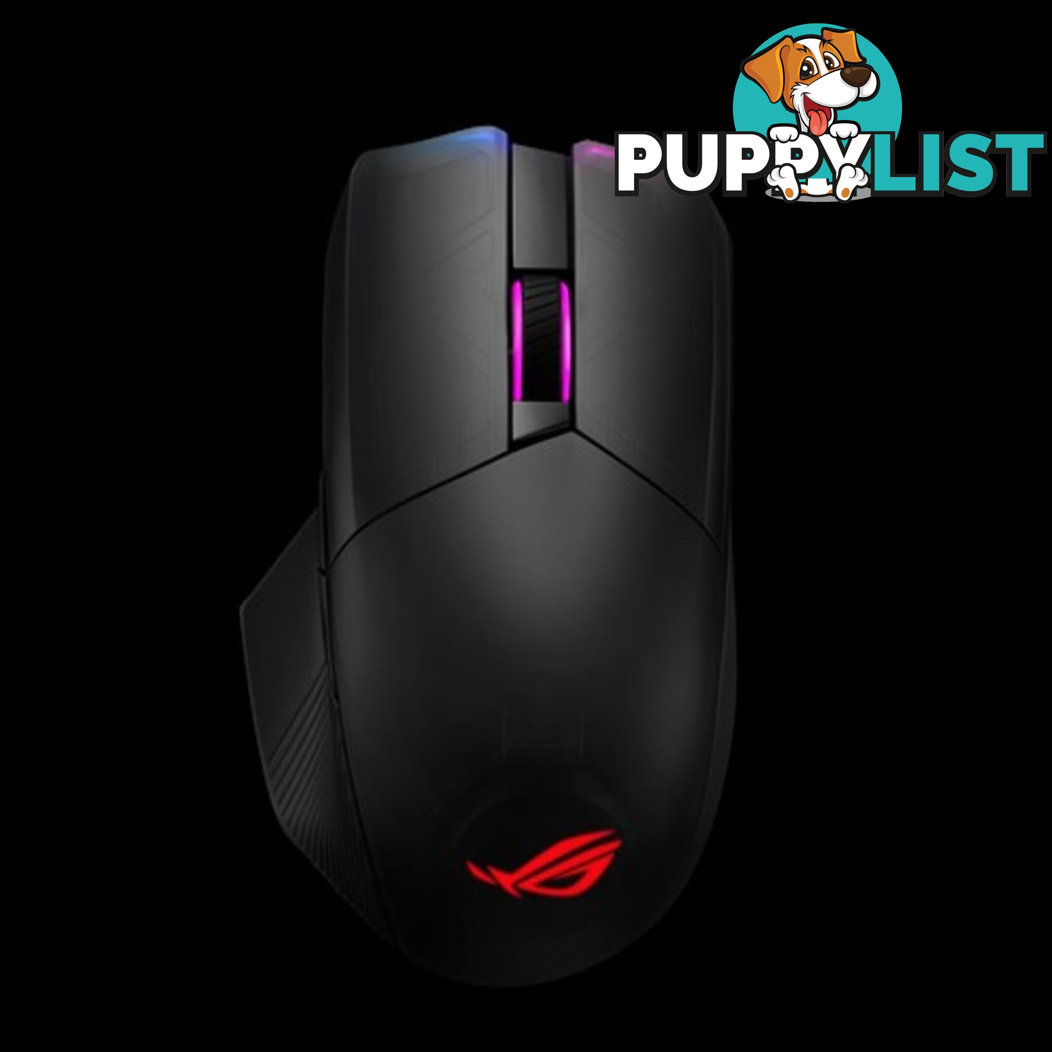 ASUS ROG CHAKRAM P704 Gaming Mouse Wireless Qi Charging16000dpi Tri-Mode Connectivity 2.4GHz/Bluetooth Wired Aura Sync Lighting - MIA-ROGCHAKRAM-P704