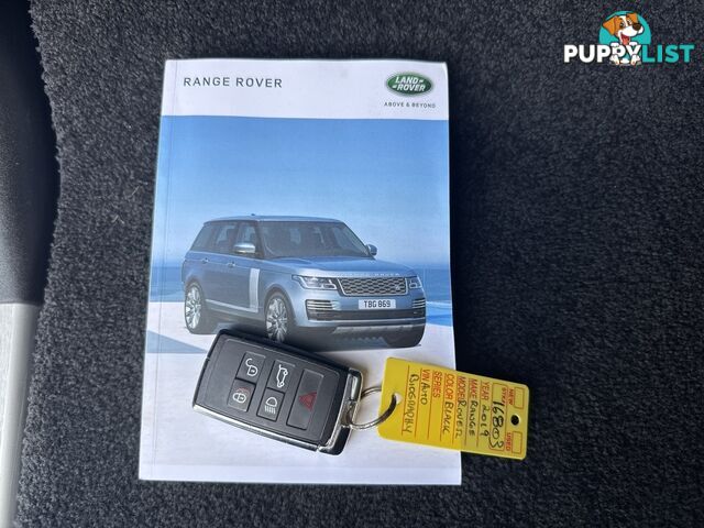 2019 LAND ROVER RANGE ROVER SDV8 AUTOBIOGRAPHY L405 WAGON
