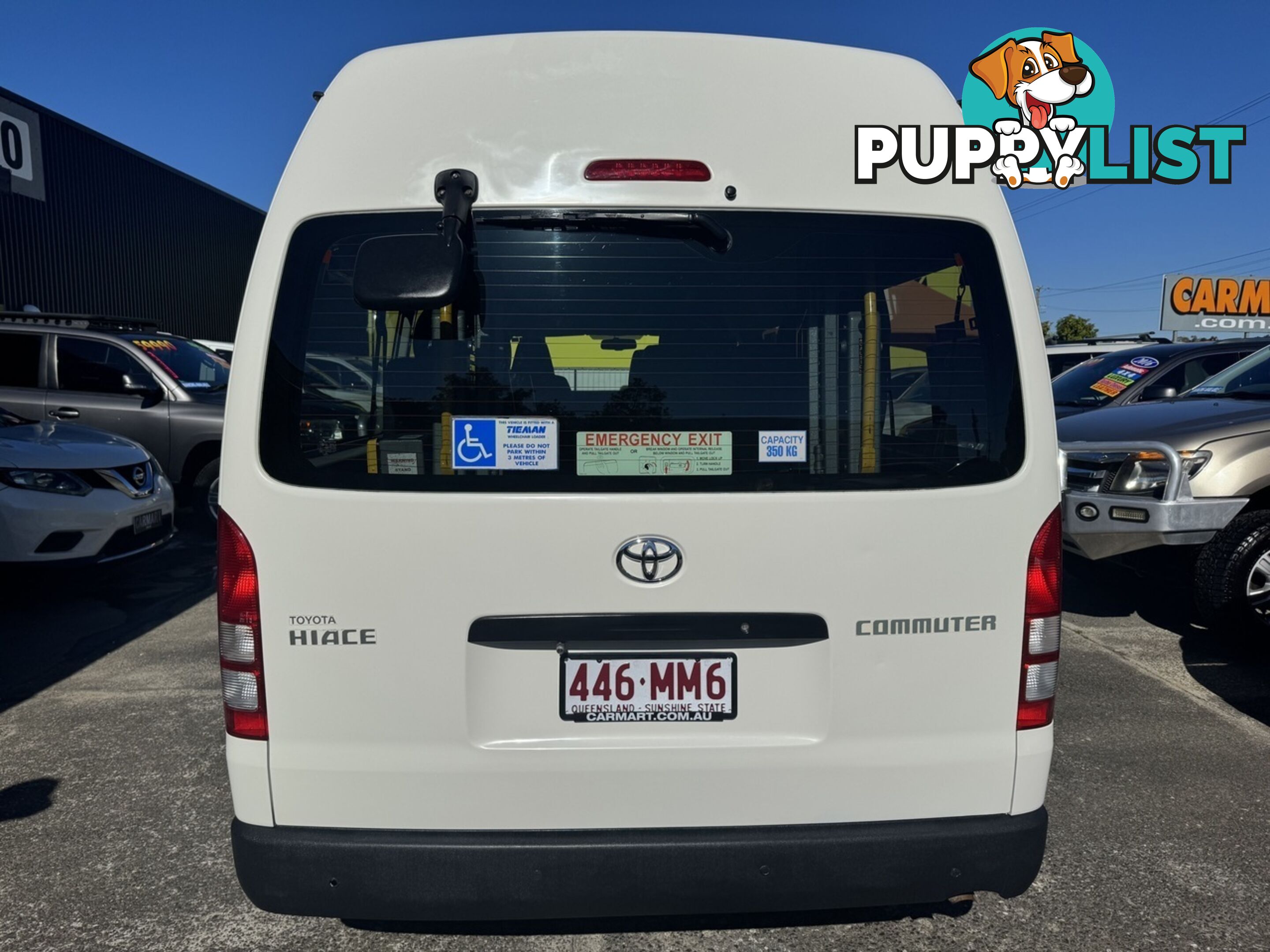 2011 TOYOTA HIACE COMMUTER HIGH ROOF SUPER LWB TRH223R BUS
