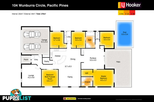 104 Wunburra Circle PACIFIC PINES QLD 4211