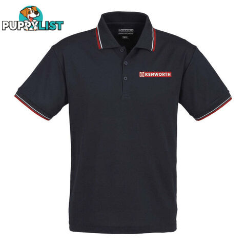 Kenworth Men's Navy Stripe Polo - SKU: C-KEN1060-L