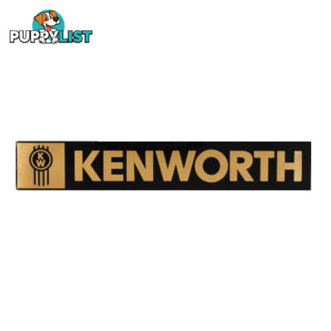 Kenworth Windscreen Decal Black/Gold 540x90mm - SKU: PPT2DE0001KW