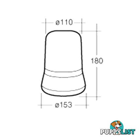 Narva 85650A Optimax Rotating Beacon - SKU: 85650A