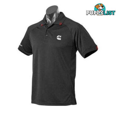 Cummins Flinders Polo - Black - SKU: GPI02212