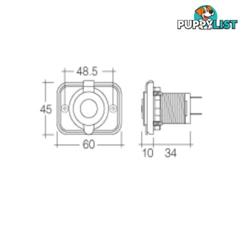 Narva Heavy Duty accessory Socket - SKU: 81026BL