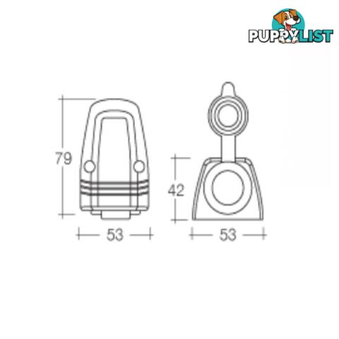 Narva Heavy Duty Accessory Socket - SKU: 81025BL