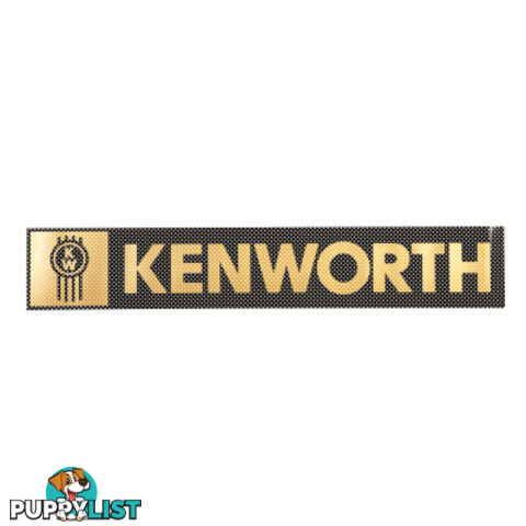 Kenworth Windscreen Decal Black/Gold 736x123mm - SKU: PPT2DE0007KW