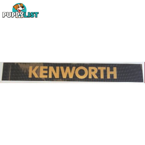 Kenworth Windscreen Decal Black/Gold 2600x145mm - SKU: PPT2DE0011KW