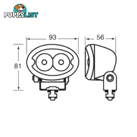 Narva 72446 LED Work Lamp - SKU: 72446