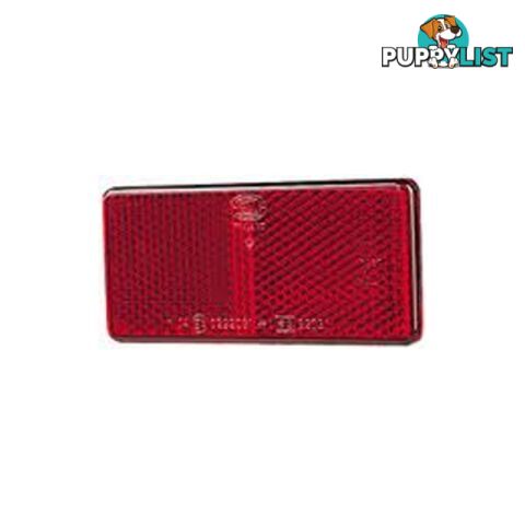 Hella 2923 Red Reflector - Large - SKU: 2923