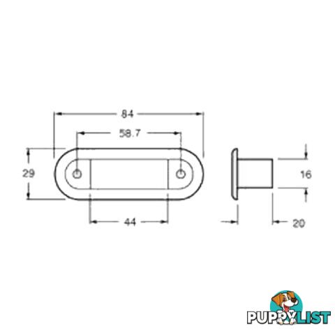 Hella 95951053 Amber LED Courtesy Lamp - SKU: 95951053