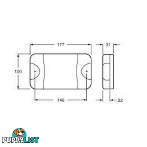 Hella 2330 Dura LED Stop/Tail Lamp - SKU: 2330