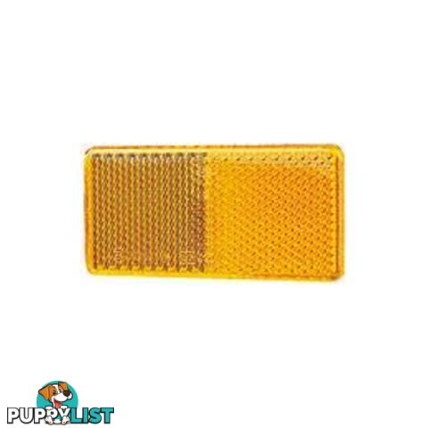 Hella 2922 Amber Reflector - Large - SKU: 2922