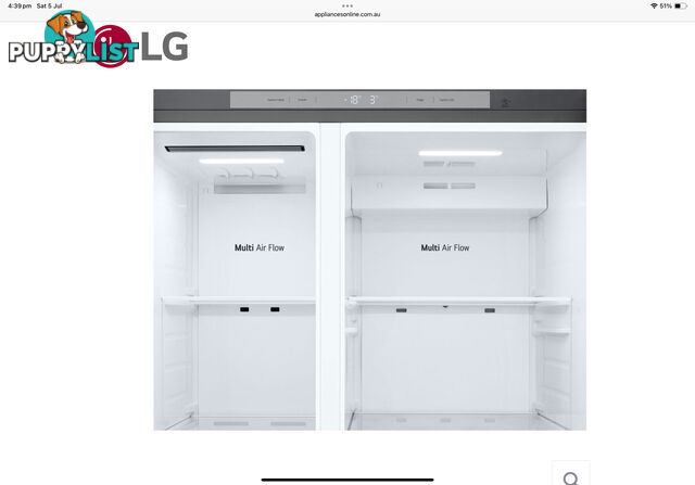 LG stainless steel Fridge Freezer