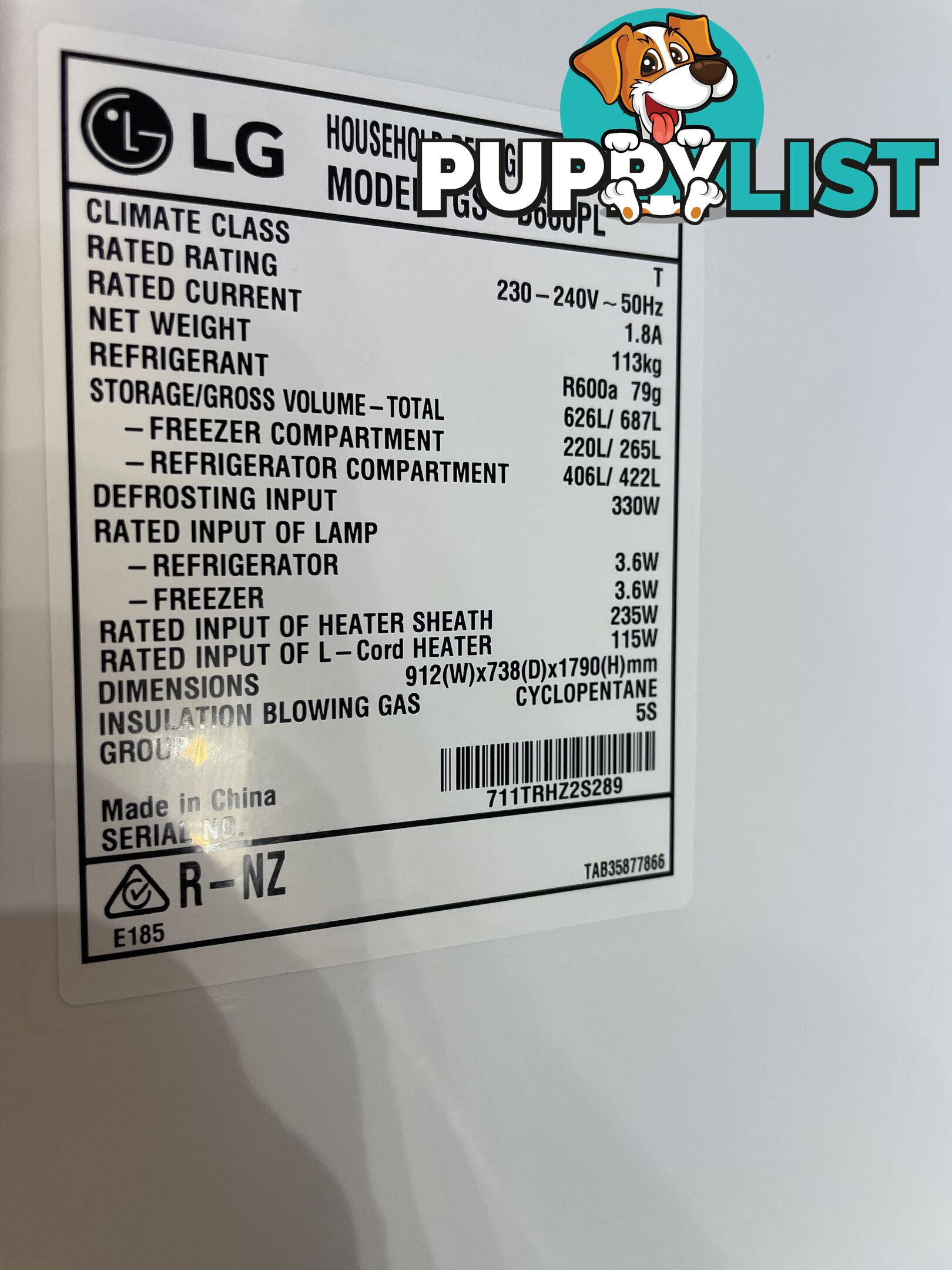 LG stainless steel Fridge Freezer
