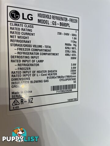 LG stainless steel Fridge Freezer