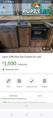 1985 Jayco DOVE