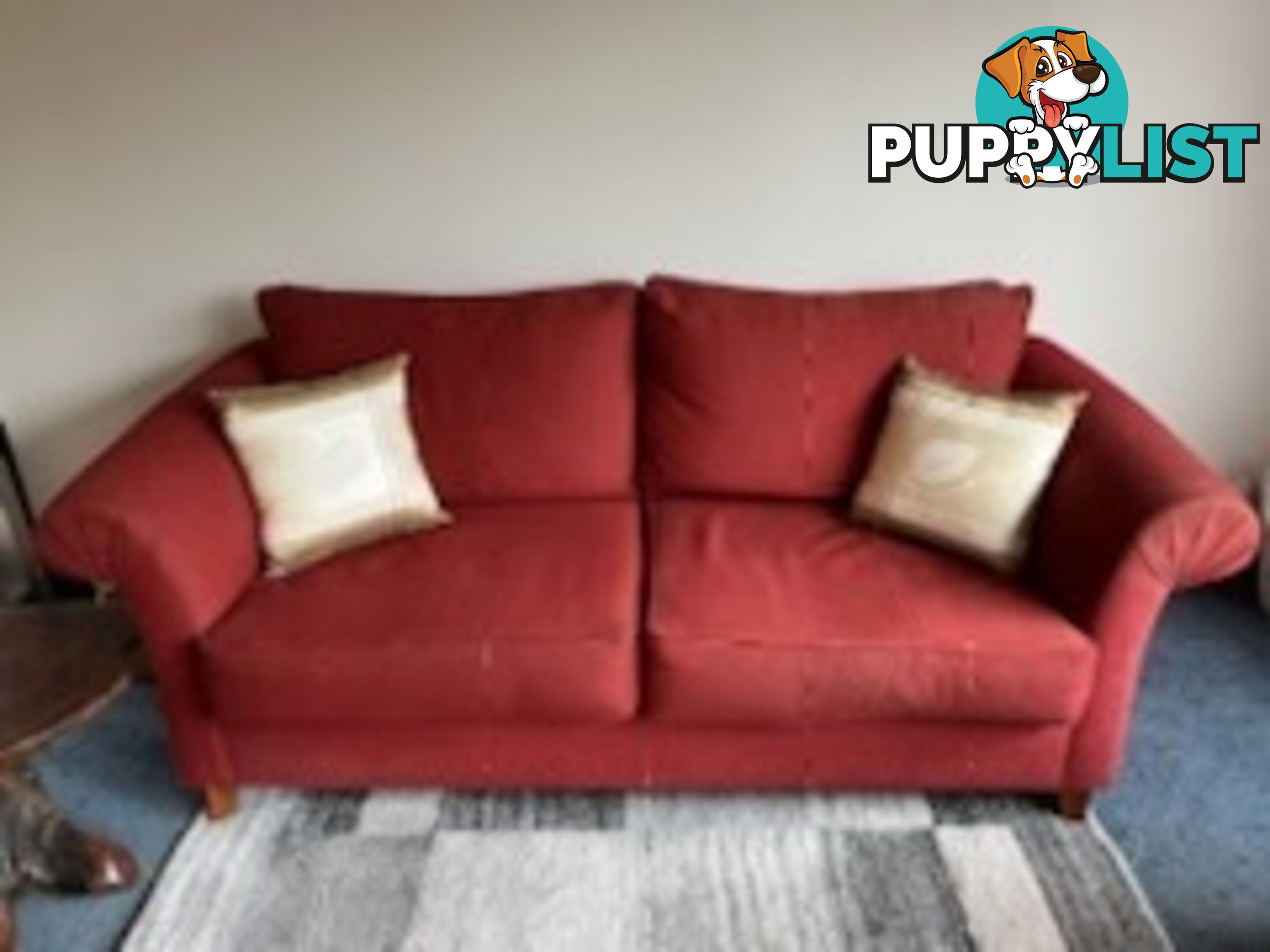 sofa 3 piece. 1x 3 seater;1x 2 seater; 1x otterman