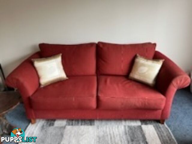 sofa 3 piece. 1x 3 seater;1x 2 seater; 1x otterman