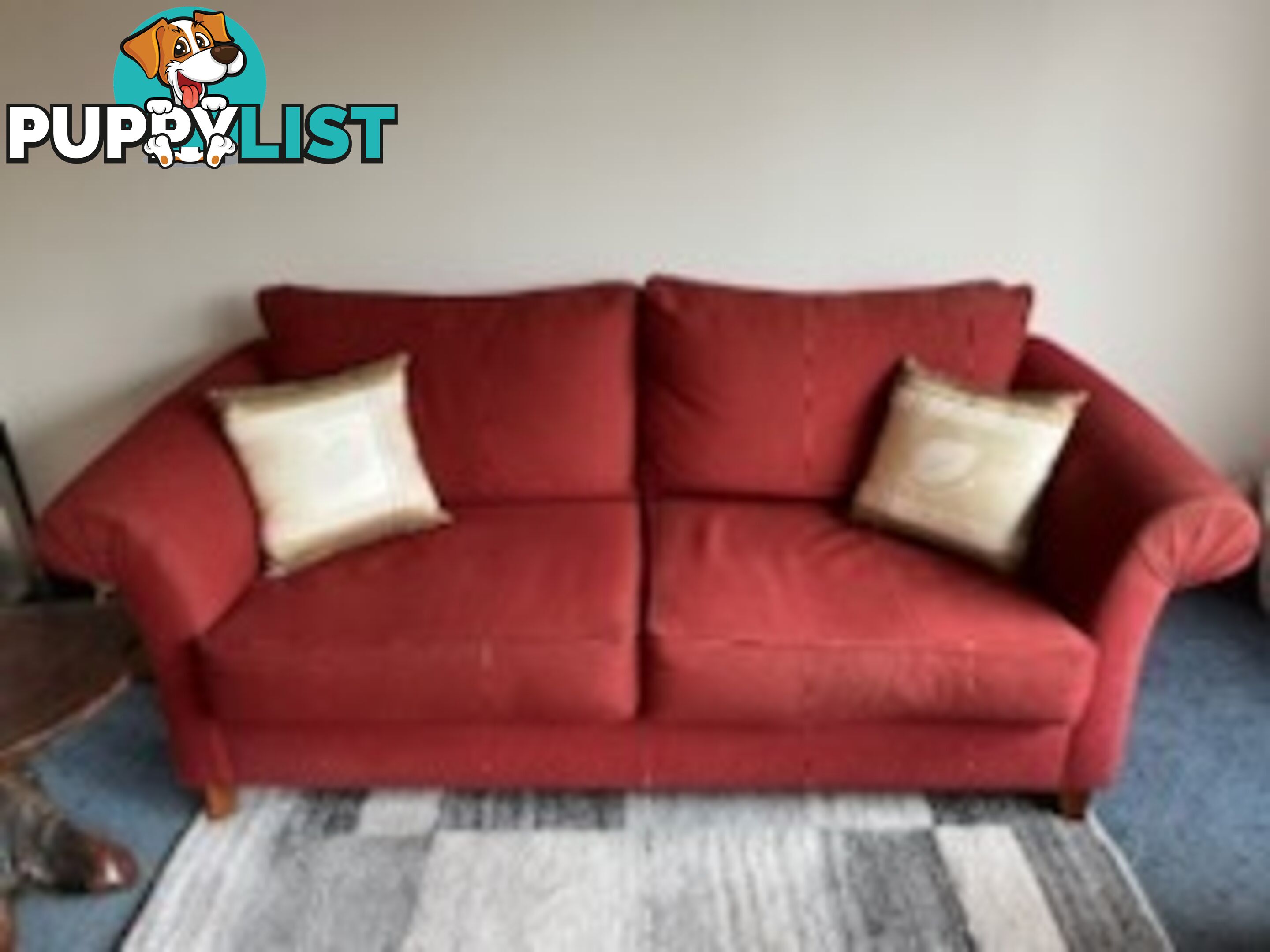 sofa 3 piece. 1x 3 seater;1x 2 seater; 1x otterman