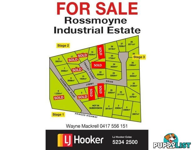 Rossmoyne Industrial Estate COLAC WEST VIC 3250