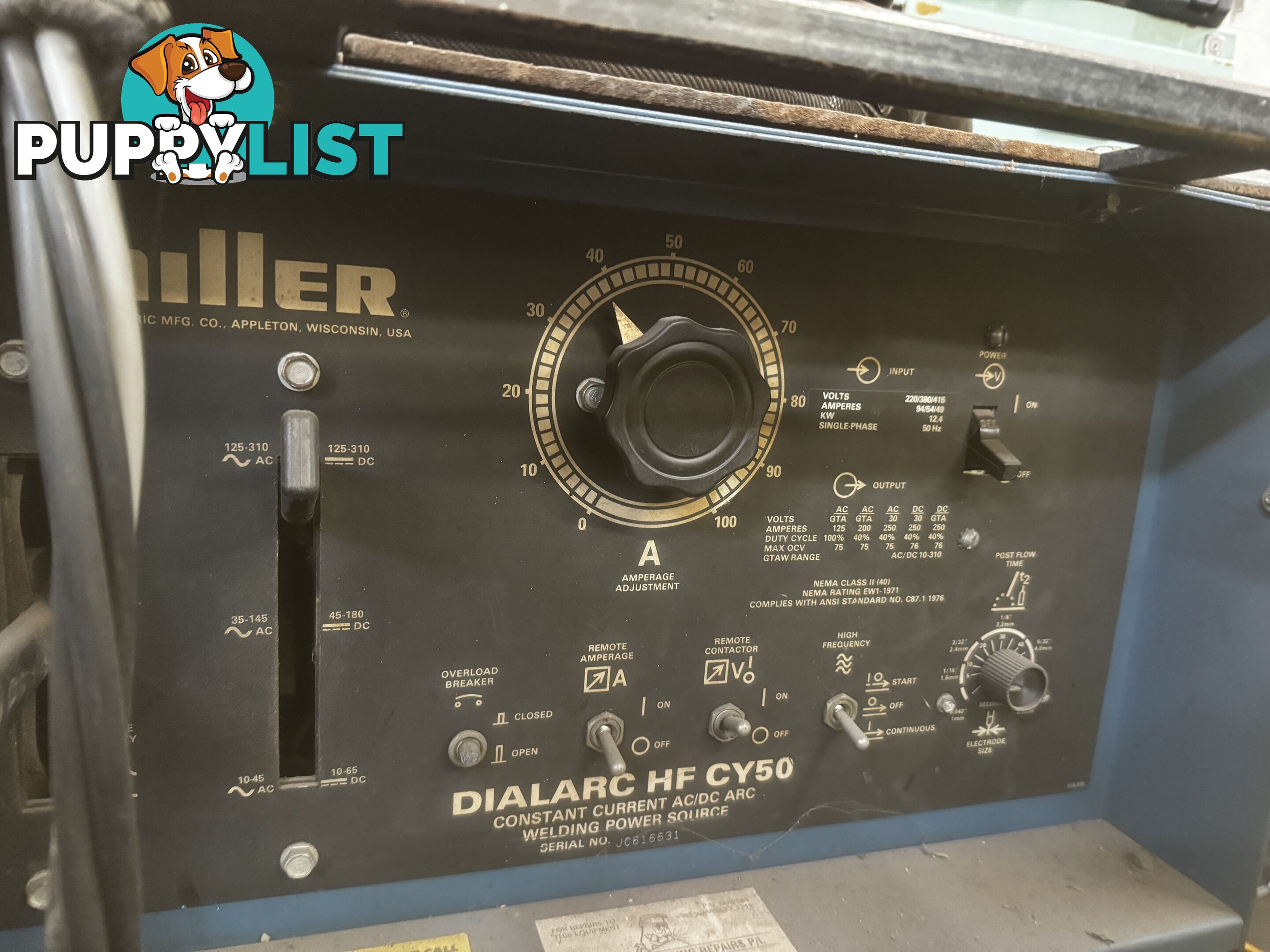 Miller Tig Welder AC/DC 3 phase