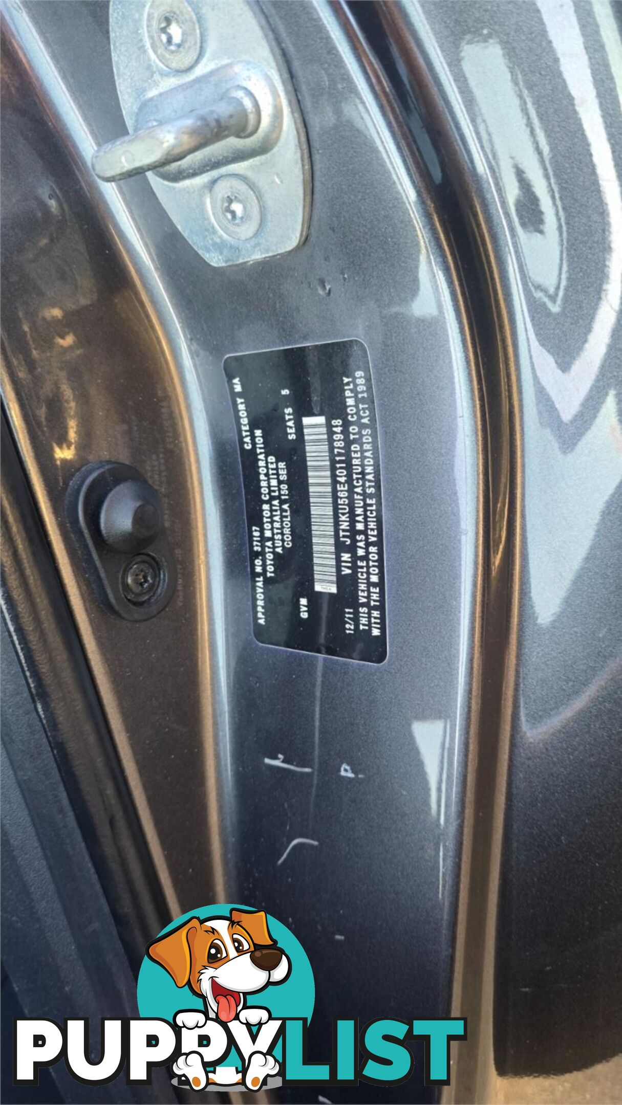 2011 Toyota Corolla Ascent Sport