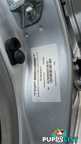2006 Subaru Forester Cross Sport