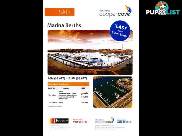 Copper Cove Marina WALLAROO SA 5556