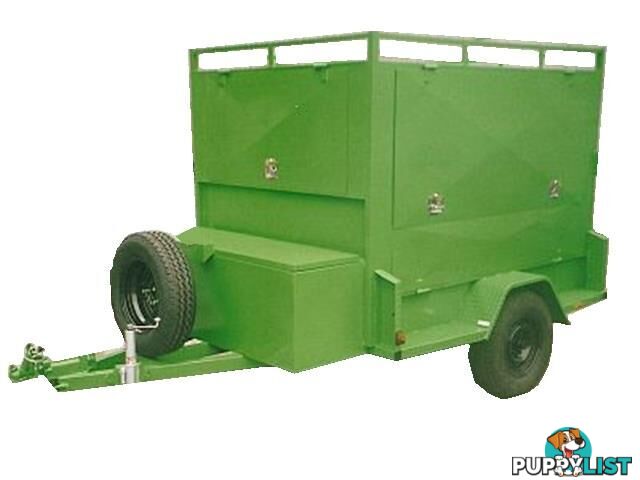 Enclosed Custom Tradesman Trailer, Single Axle with 4 Openings (Item 16)