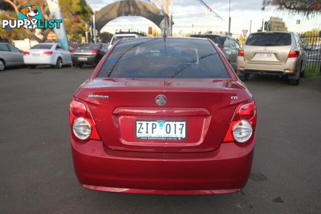 2012 HOLDEN BARINA CD TM SEDAN