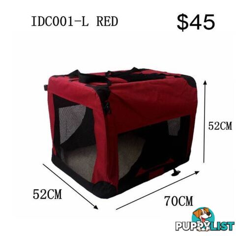 XXXL /L 2 size Red color comfortable portable soft crate Pet Cage