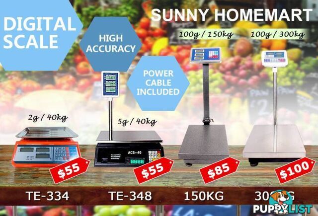 Electronic Digital Price Scale Weigh Platform Shop Postal Kitchen