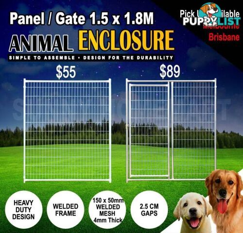 Welded Animal Pet Enclosure Mesh Panel Dog Run Kennel Playpen